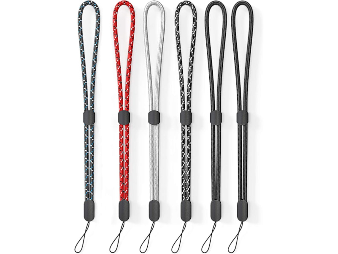 Conjunto De 6 Pulseiras Pulso Ajustáveis ​​e Coloridas Em Nylon Para Gopro, Câmera, Chaves, Chaveiro E Celular.-aquaforge