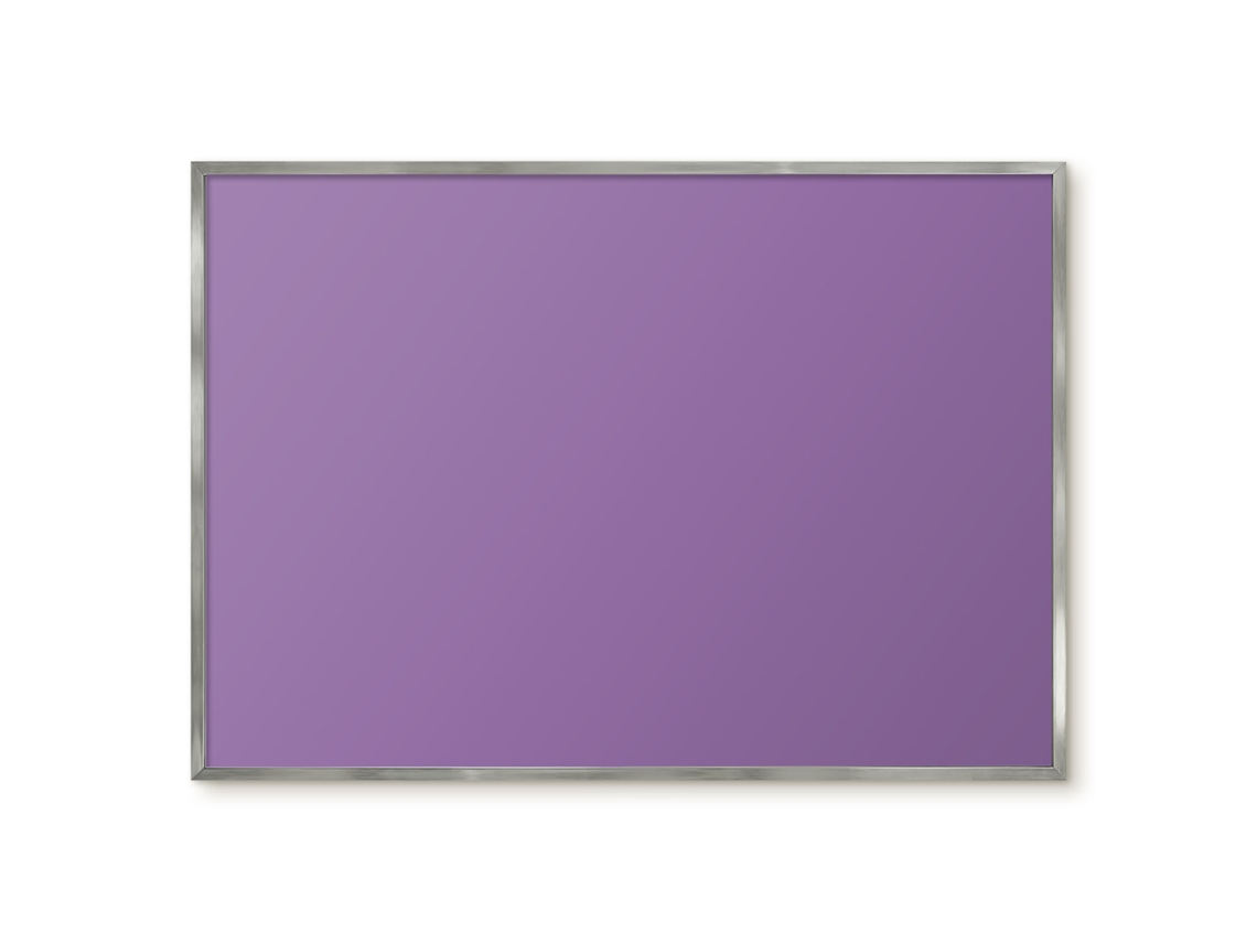 Quadro de parede magnético cinza neutro para escritório Espelharte (100x70 cm)
