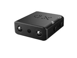 Minicâmera de segurança externa Bestvite com visão noturna 1080P e detecção de movimento (preta)