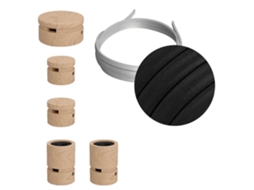 Grinalda CREATIVE CABLES Kit iluminação wiggle filé system cm