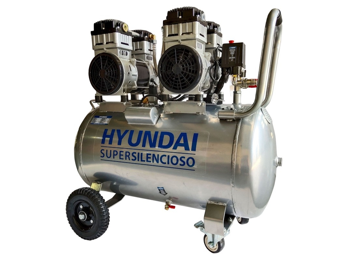 Hyac100-3s Compressor Silencioso Hyundai De 100 Litros