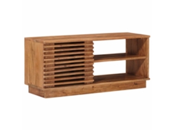 Vidaxl Gabinete Para Tv Com Armazenamento Natural 90 X 30 X 40 Cm