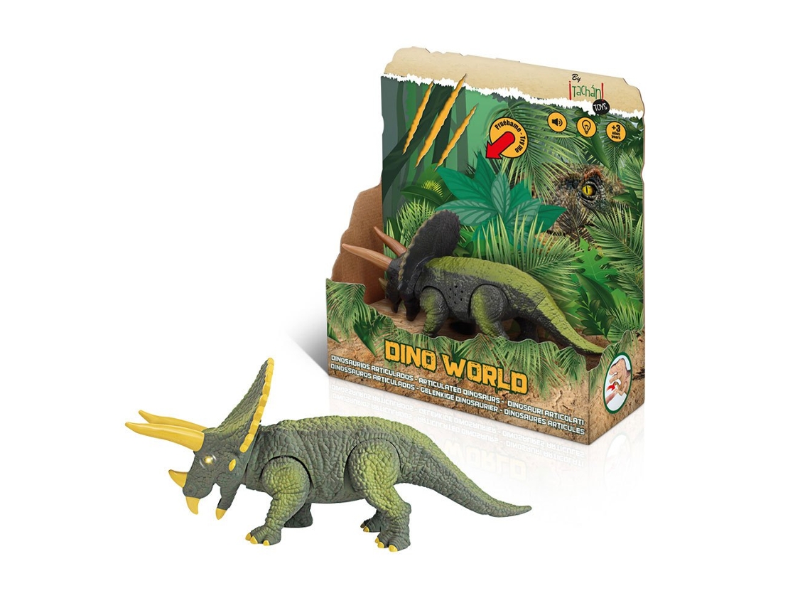 Figura De Brincar TACHAN Figura de luzes e som triceratops
