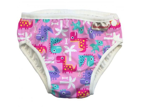 Imsevimse Dino Pink Diaper Swimsuit
