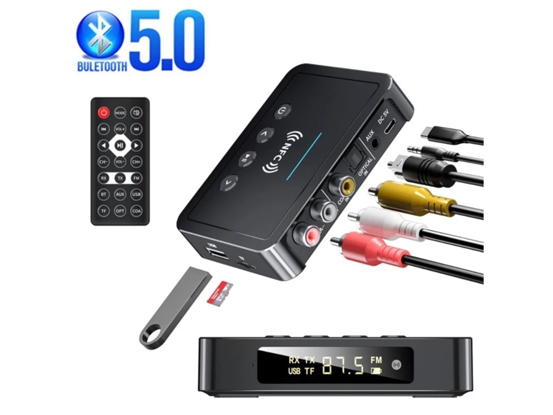 Alto-falante Estéreo Com Receptor Bluetooth 5.0 Sem Fio
