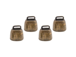 Sinos de cobre para animais de estimação - Anti-perda - 4 sinos - Bronze