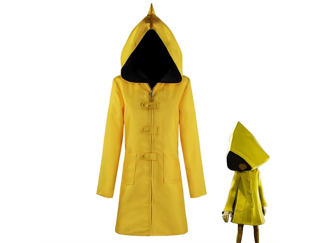 Traje De Cosplay Unisex Chaqueta Larga Amarela Para Halloween E Atuações