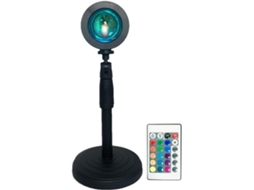 Luminária Led Sunset Com Iluminação Visual Romântica, Giratória, 16