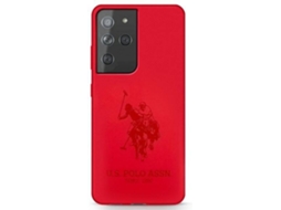Capa Samsung Galaxy S21 Ultra US POLO  Vermelho