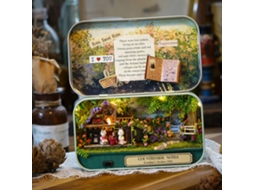 Ats caja Teatsro de Puzzle de Madera Diy Miniatsura Casa de Muñecas Juguete Educatsivo Regalo para Niños Decoración Hogar