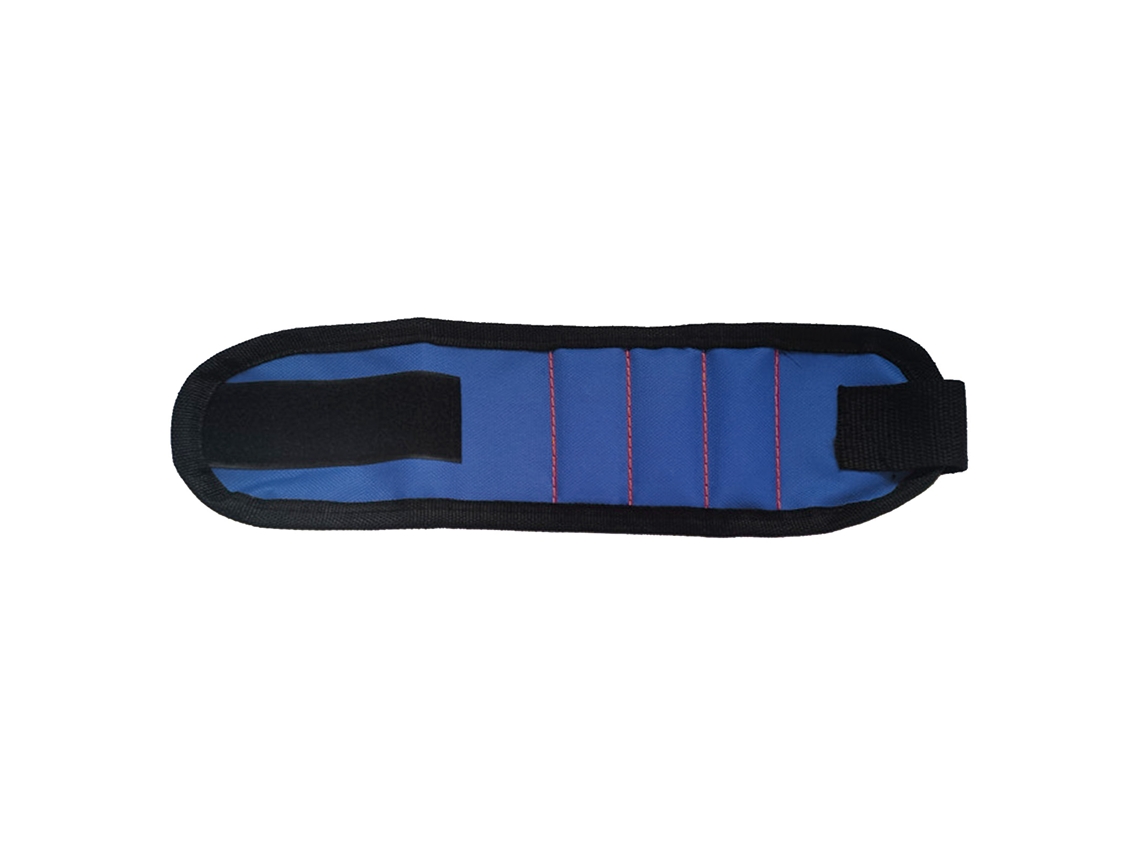 Suporte De Ferramentas Para Pulseira Com 3 Linhas De Atrito Magnético Organizador Para Parafusos Pregos Fixadores Azul Escuro