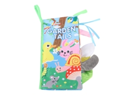 Ats livro de Tela para Bebês Educativo Precoce com Cauda Animal 3d e Anel de Papel
