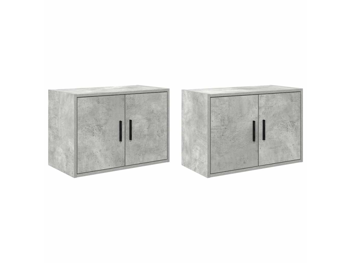 Garage Wall Cabinet, Garage Wall Cabinets Vidaxl Cinzeto Madeira Processada (60 X 30 X 41 Cm)