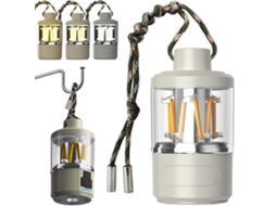 Lanterna De Acampamento Led, Lanterna Recarregável Com Bateria Externa Mgf