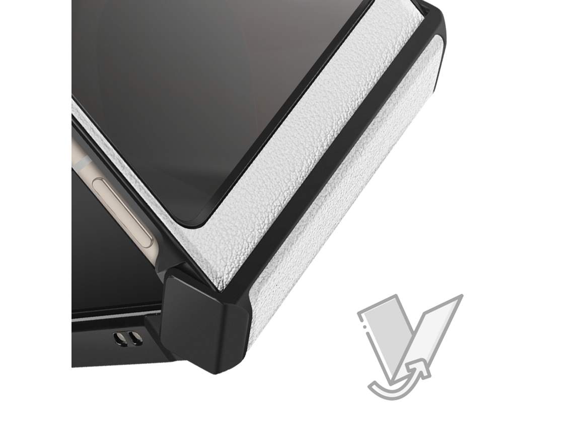 Avizar Capa Dobrável Motorola Razr 60/50 5g Proteção Dobradiça Branco
