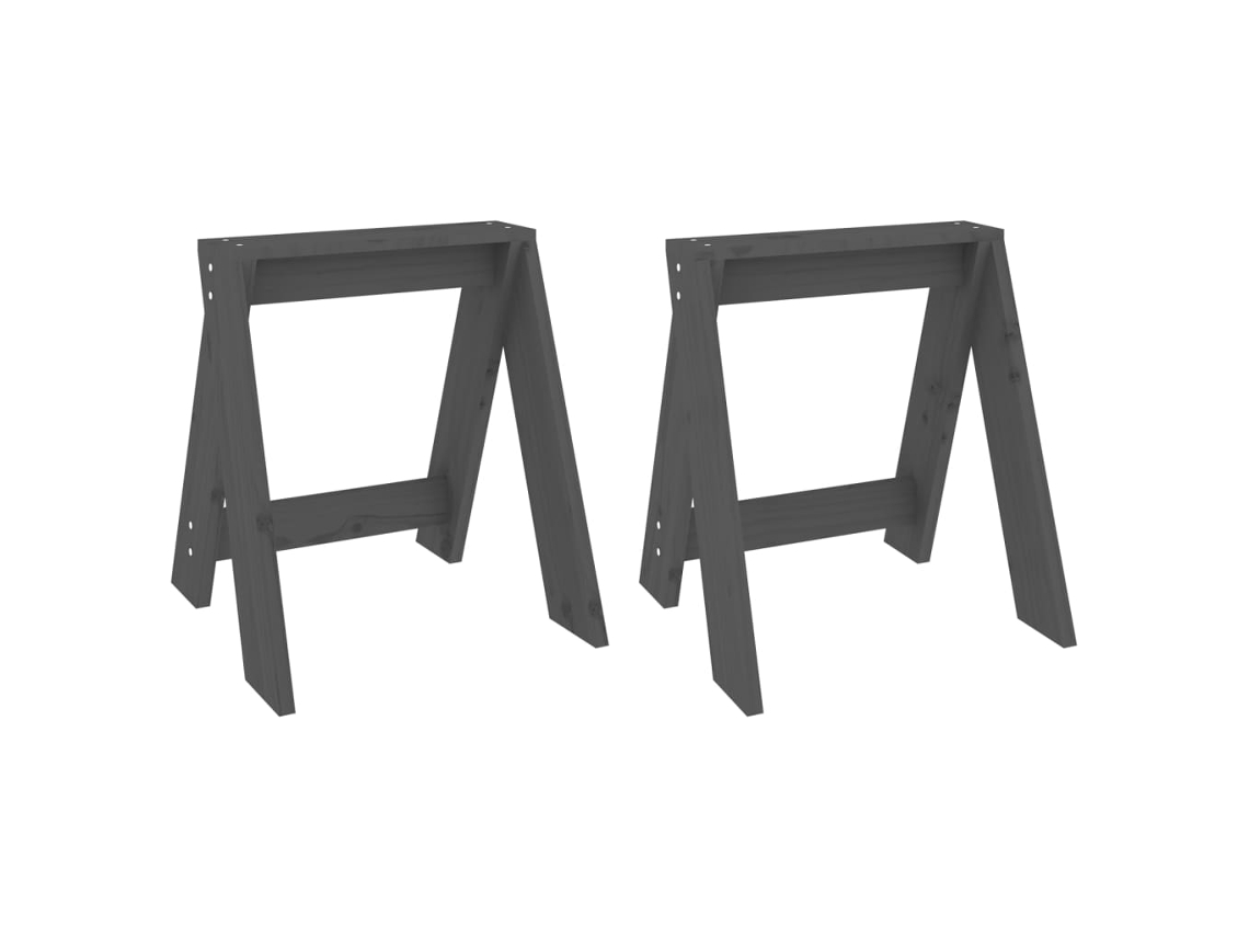 Stool, Stools Vidaxl Cinzeto Madeira De Pinho (40 X 40 X 45 Cm)