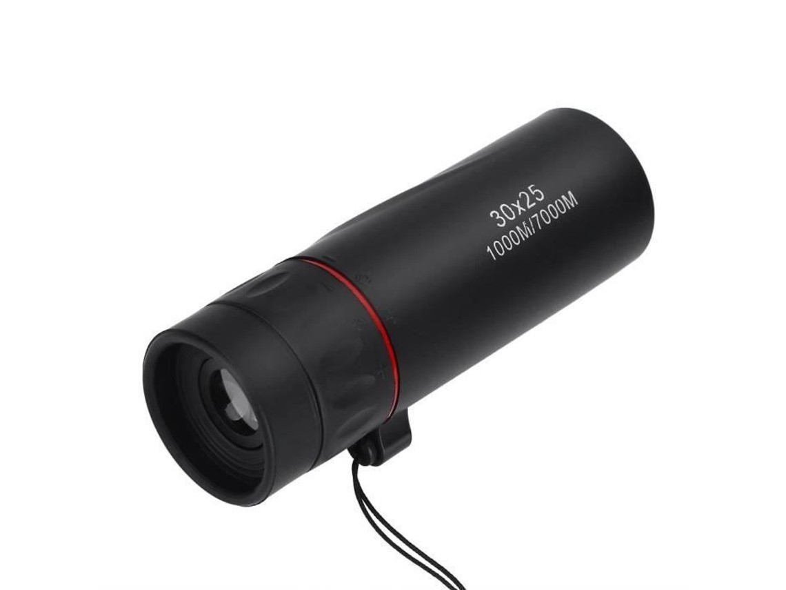 YOSOO Hd Monocular Óptico Ampliação 7X Zoomable Telescópio Monocular Preto Multiuso 30X25 para Viagens Ao Ar Livre