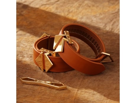 Lockink - Conjunto De Esposas Para Tobillos Y Muñecas - Marrón