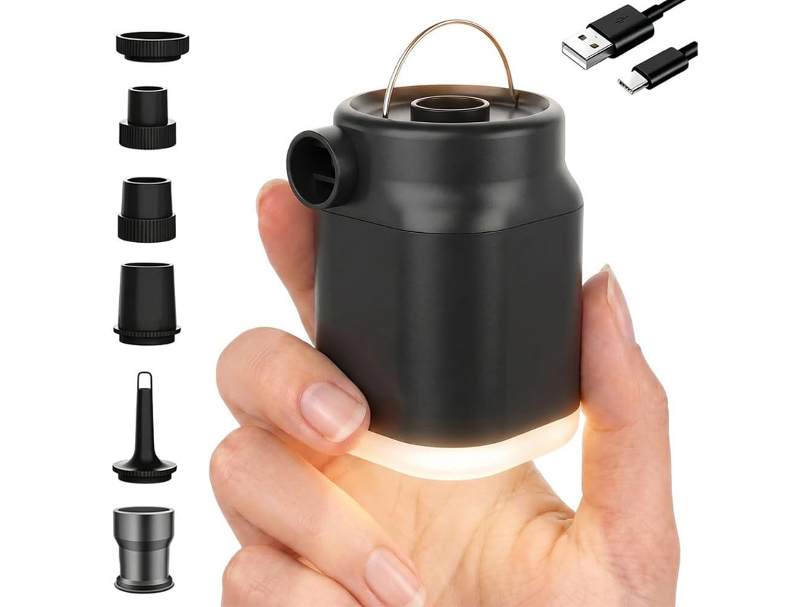 Bomba De Ar Elétrica Portátil (preta)