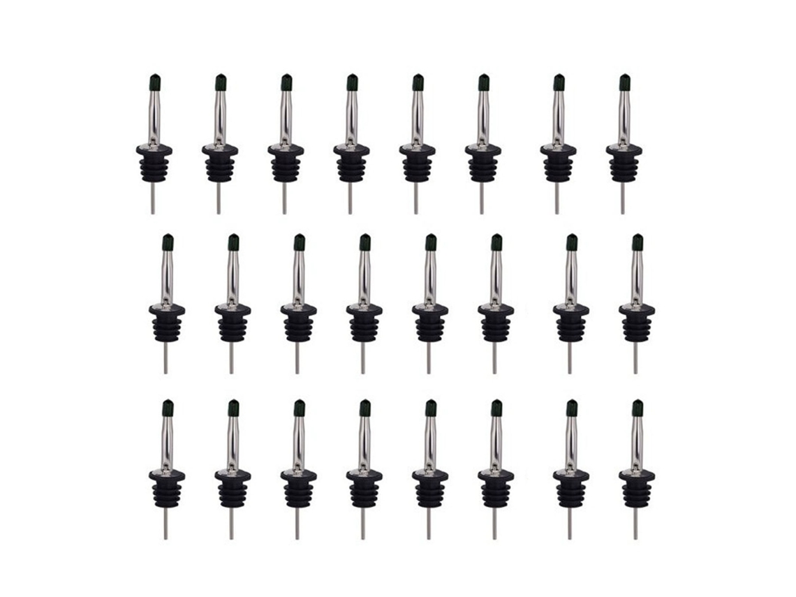 24 Bicos de Derramamento de Aço Inox com Tampa | S/MARCA