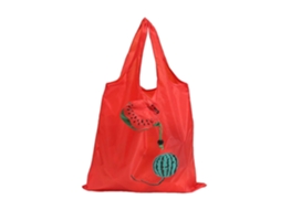 Saco De Compras Punho Robusto Boa Aderência Cartoon Design Saco De Supermercado Dobrável Animal Padrão Storag Fruta Storag