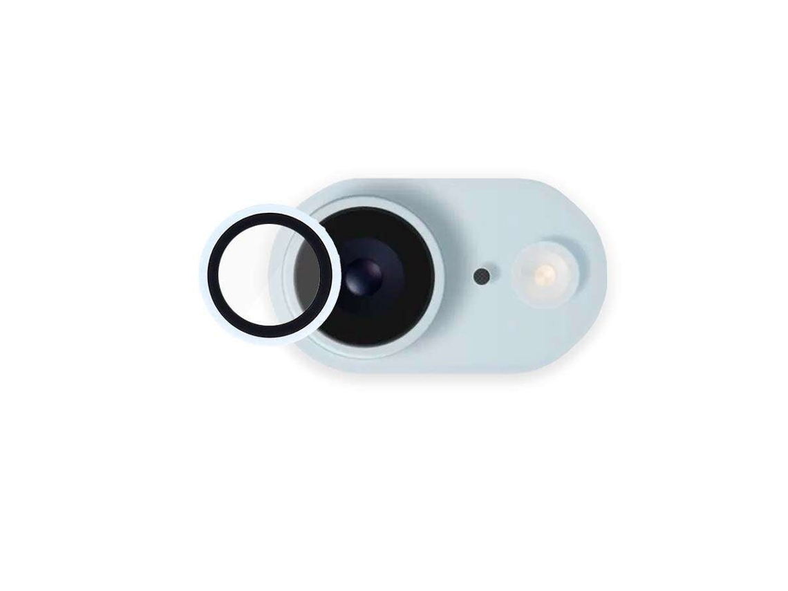 Protetor de lente fluorescente verde azulado para iPhone 17e LA CASA DE LAS CARCASAS