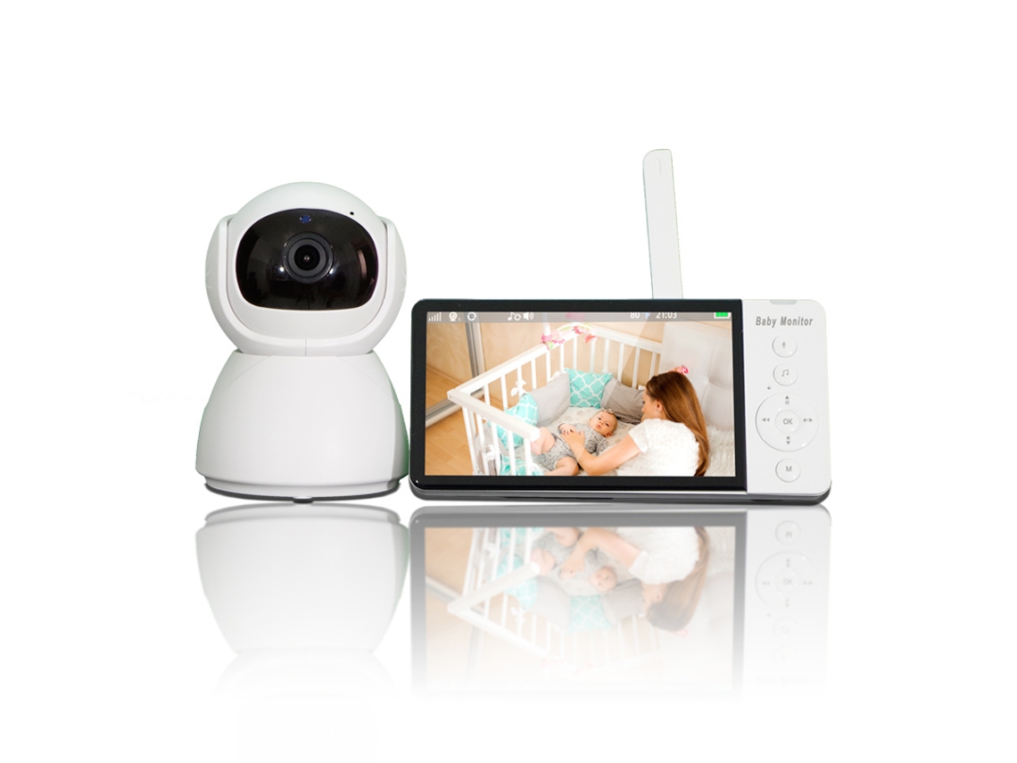 Monitor De Vídeo Inf Com Câmera Transmissão 2.4g, Babá Eletrônica Áudio Bidirecional E Visão Noturna. Aquaforge
