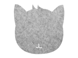 Mouse Pad (antiestático, Protetor Contra Poeira) Mouse Pad De Feltro De Gato Cinza Claro