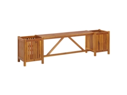 Banco de jardim VIDAXL Marrom Madeira (150x30x40 cm)