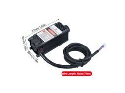 Módulo Gravura Laser 450nm 500mw Focável 12v