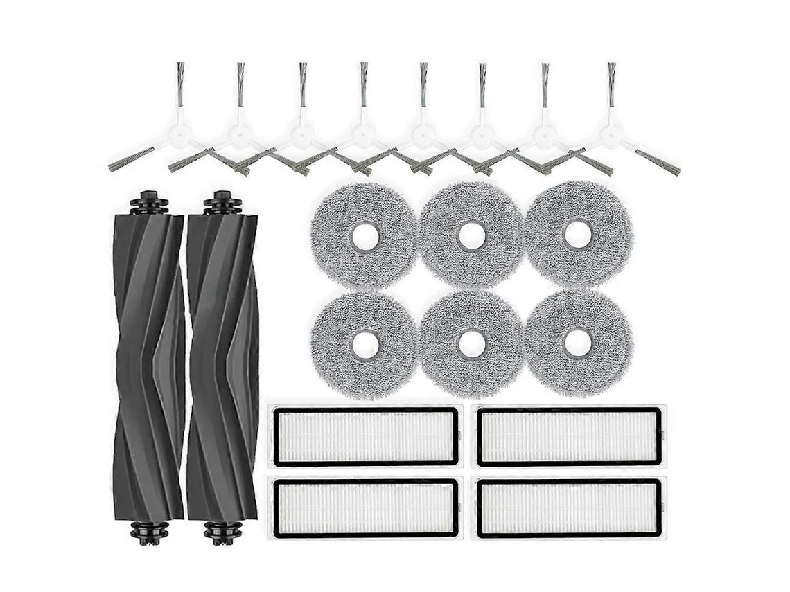 Peças De Reposição E Acessórios Para Dreame Bot L10 Prime / L10s Pro: Rolo De Borracha, Escova Lateral, Filtro Hepa, Pano De Limpeza.