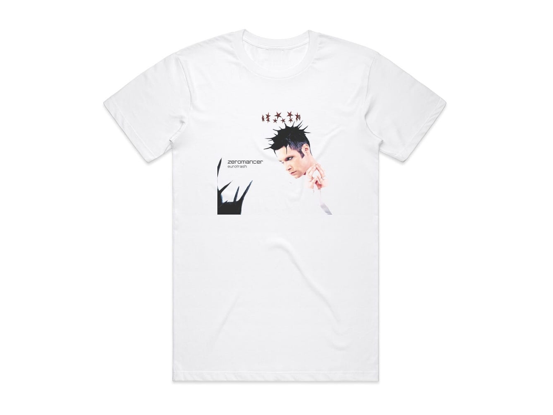 Zeromancer Eurotrash Album Cover T-shirt White Rockinstonesize-xxxl