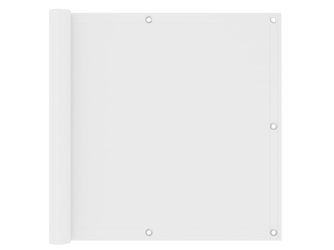 Vidaxl Tela De Varanda 90x400 Cm Tecido Oxford Branco