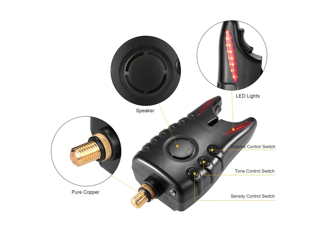 Alarme de Peixe com Led Indicador e Balancete