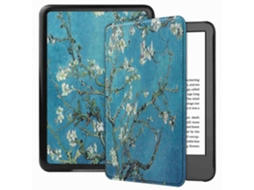 Capa Protetora De Couro Pu E Pc Compatível Com Kindle 6 , Estampa Função Ativação/desativação Automática. Tuotuo (2022)