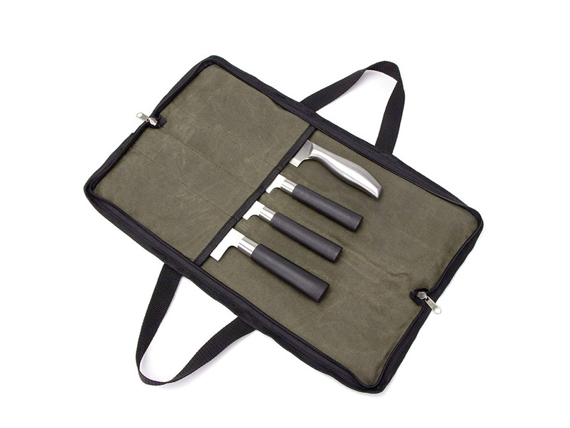 Estojo De Viagem Para Facas Com Alças Resistentes, Bolsos De Armazenamento Duráveis, Ideal Para Presentear Em Casa