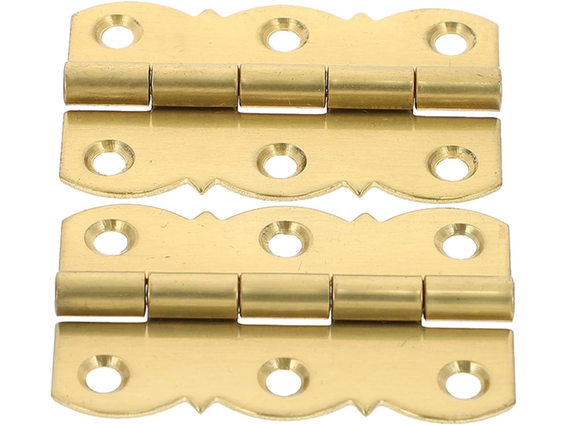 Dobradiças De Piano Em Latão, 2 Peças, Douradas, Dobráveis, Estilo Vintage