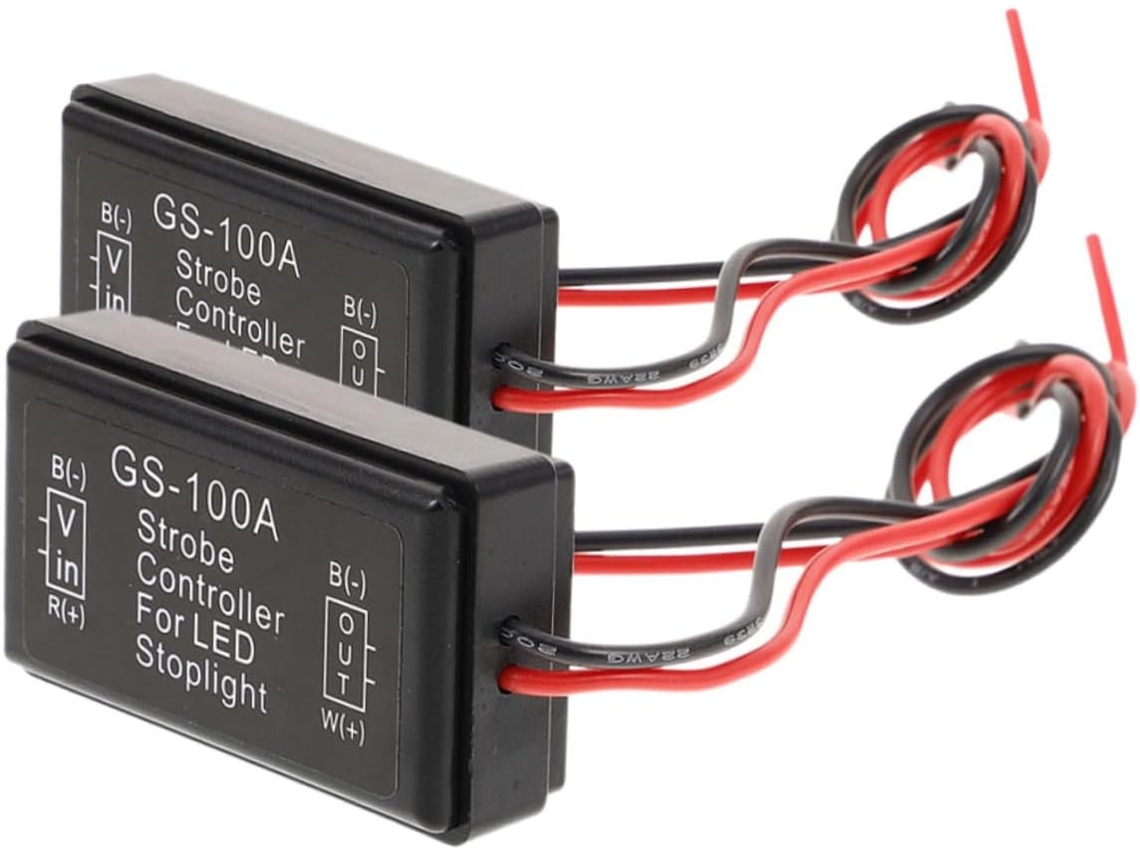 Controlador De Luz Estroboscópica Freio Para Veículo Aboofan Gs 100a 12v 2a
