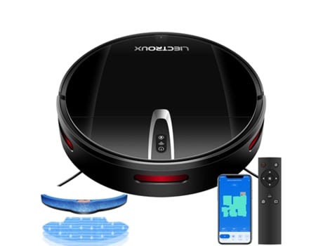 Aspirador Robô Liectroux V3s Pro Sucção 4000pa Limpeza A Seco E Úmida Navegação Com Mapa 2d Com Memória Controle Por Voz E App Wifi