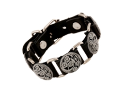 Pulseira De Couro Masculina Estilo Retro Ocidental Acessório Presente