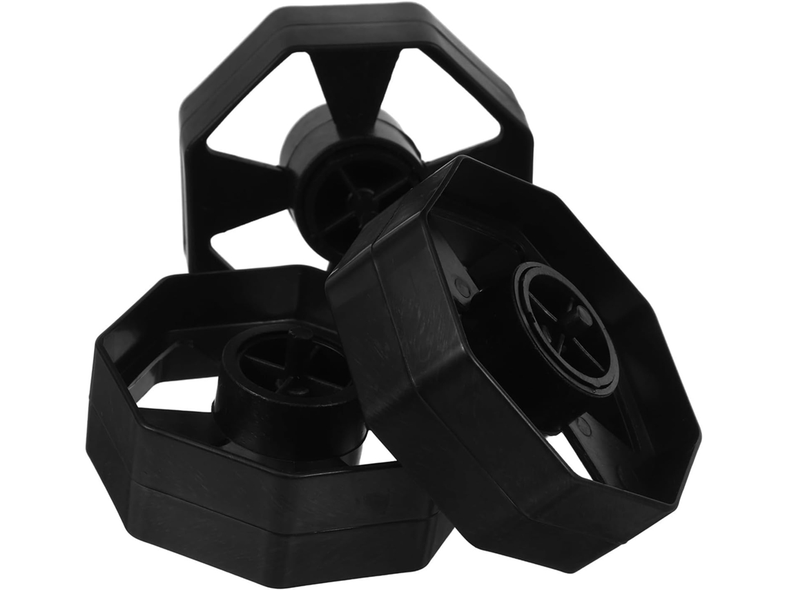 Conjunto de 3 núcleos de rolo de substituição para o dispensador Fita Adesiva, pretos, para facilitar a troca do Fita Em.