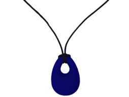 Primerox colar Mastigável de Silicone Macio Pingente Lágrima para Bebê Azul Marinho