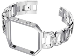 Pulseira De Smartwatch Compatível Com Armação Strass Em Aço