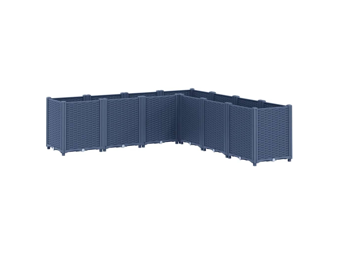 Garden Planter, Garden Planters Vidaxl Cinzeto Polipropileno (160 X 160 X 53 Cm)