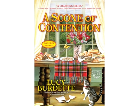 Livro a scone of contention de lucy burdette (inglês)