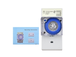 Interruptor Programável Mecânico 24h 110-230v Intervalo De 30min 48 On/off Instalação Rail Din