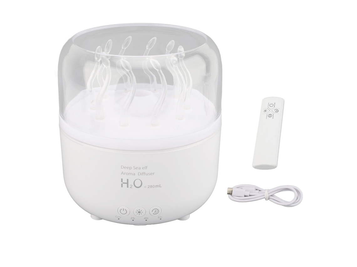 Aromatizador Laxiscreed Com Luz Led De 7 Cores E Função De Temporizador