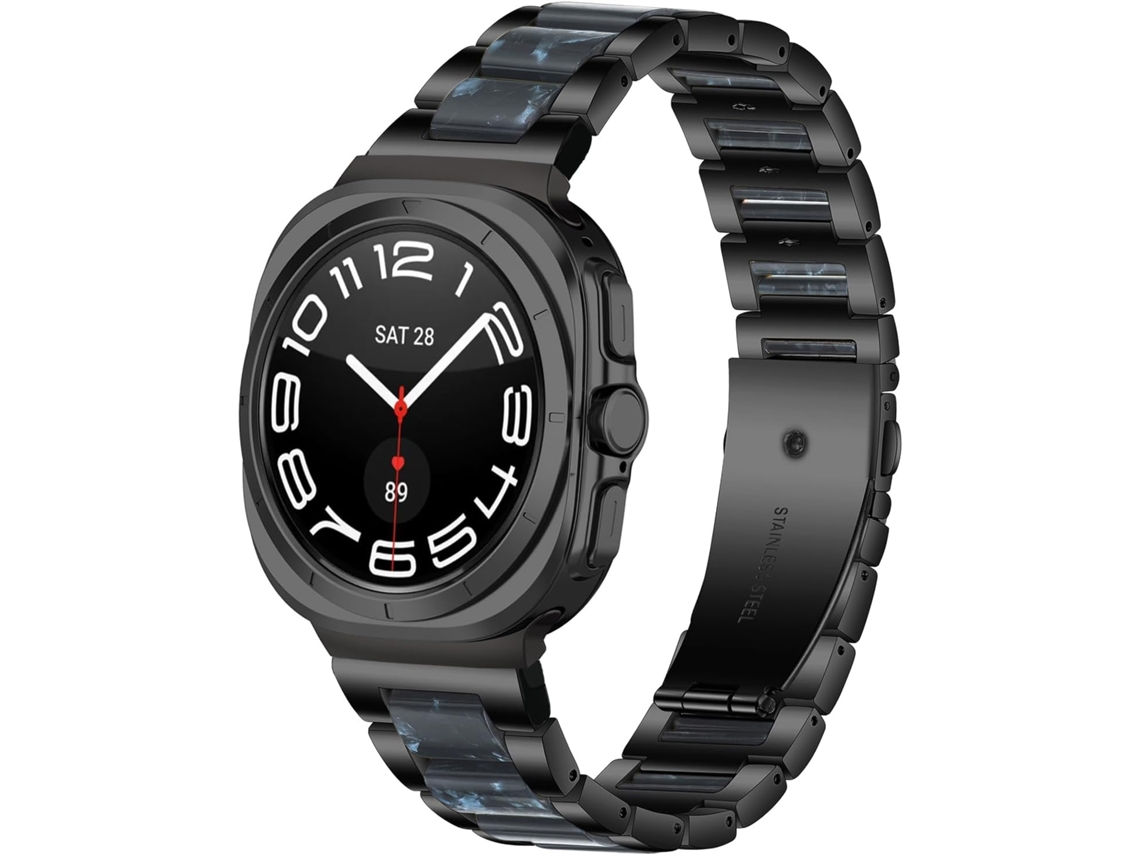 Pulseira De Resina E Metal Compatível Com Galaxy Watch Ultra 47mm