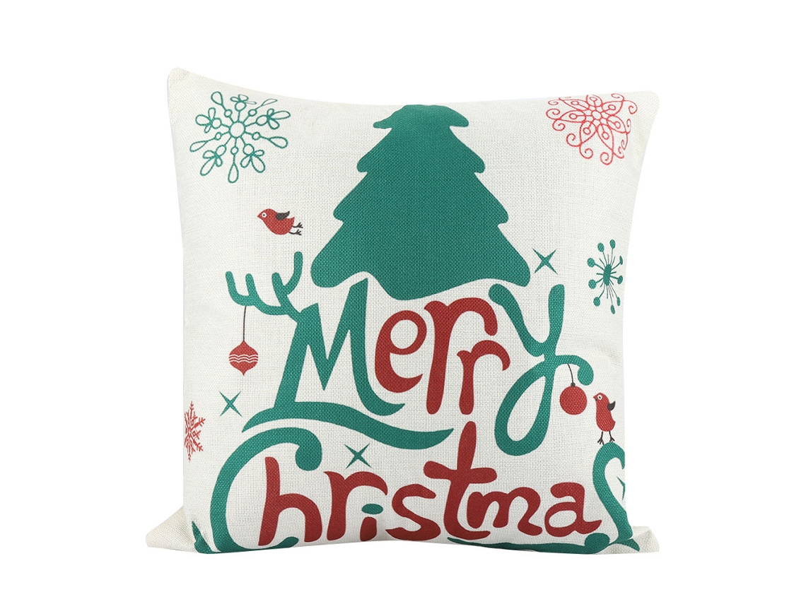 Almofada De Natal Laxiscreed Merry Christmas Com Capa De Linho Para Decorar Casa E Sofá Na Época Festiva