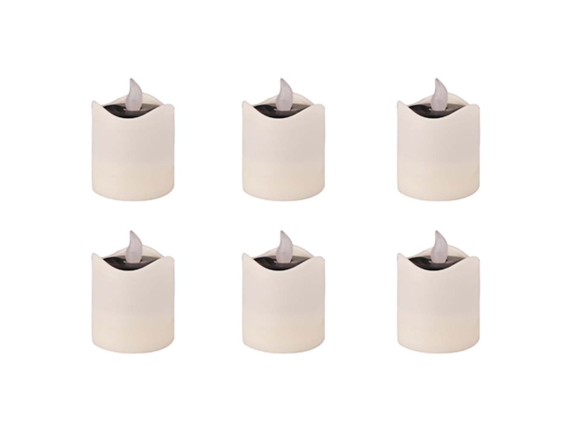 MEOIRUERY Unidades Velas Solares Led Impermeáveis Velas Eletrônicas Românticas Velas Falsas Luz Noturna De Emergência Para Acampamento Viagem Exterior Casa Fe